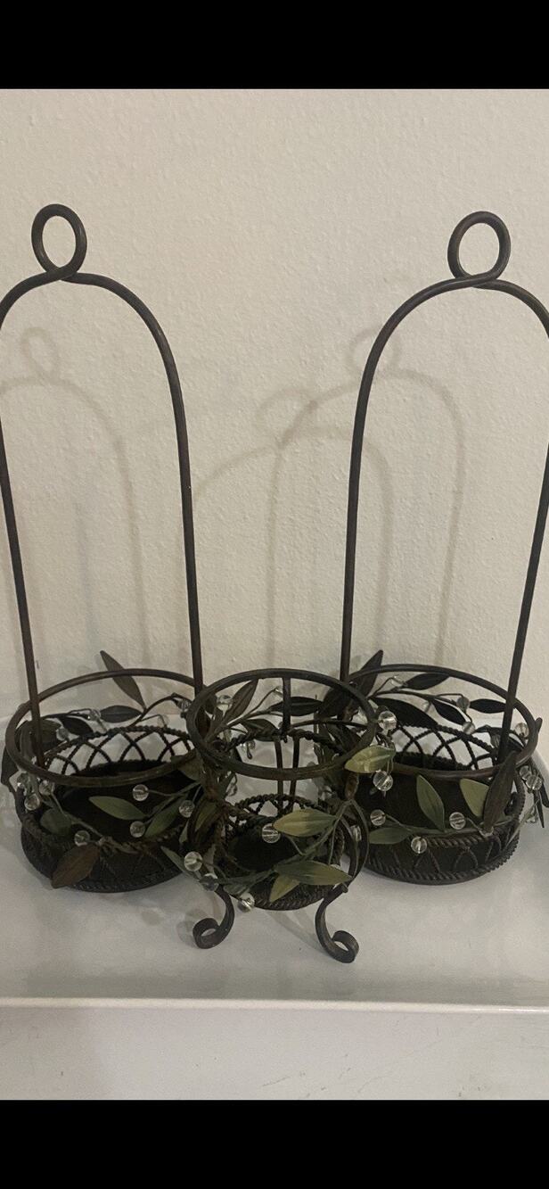 Partylite 3 Piece Candle Holder Set